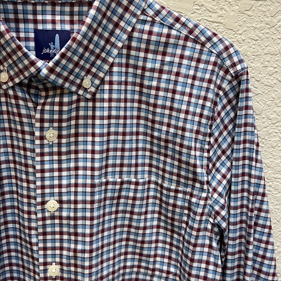 Johnnie-o Prep-Formance long sleeve button down size 14 - Picture 3 of 5